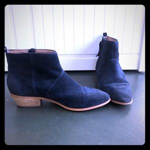 Blue ATWELL suede ankle boots